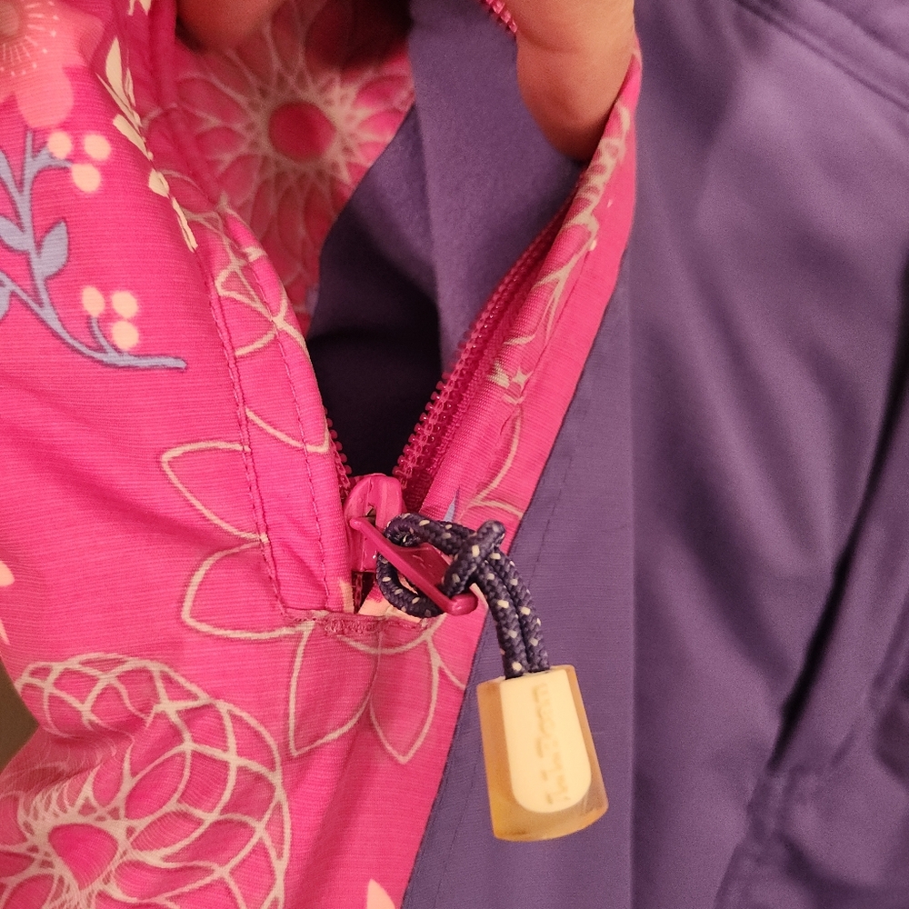 L.L. Bean OACM2 Snow Ski Active Outdoor Thinsulate Pant Pink/Purple Girls Size 1 - Picture 4 of 14